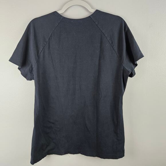 Lafayette 148 Black Square Neck T-Shirt Size XL - Picture 2 of 6
